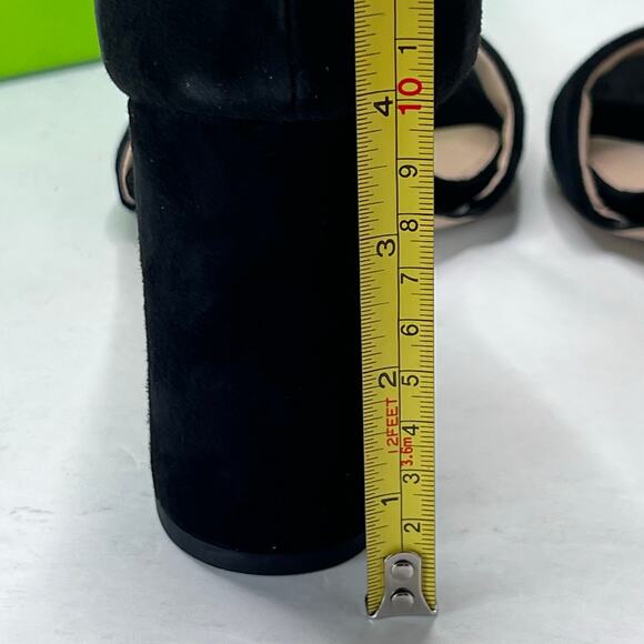 Sam Edelman Robyn Leather Ankle Strap Heel Black I3433L3002 Women 10M Tried On - Picture 8 of 11